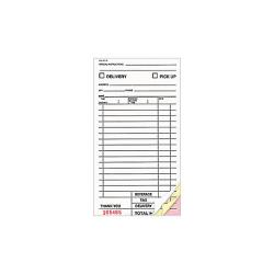KNG - 3168LSE - 3-Part Loose Large Take-Out/Delivery Guest Checks image