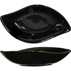 International Tableware - FAW-5-B - 2 1/2 oz Black Leaf Bowl image