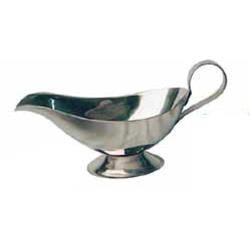 Winco - GBS-10 - 10 oz Stainless Steel Gravy Boat image