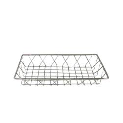 Update International - PB-146 - 14 in x 6 in Stainless Steel Wire Pastry Basket image