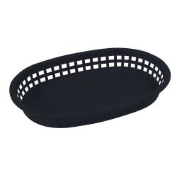 Winco - PLB-K - Oval Black Platter Baskets image