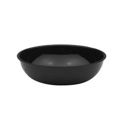 Cambro - RSB6CW110 - Camwear® 18.8 oz Black Round Ribbed Bowl image