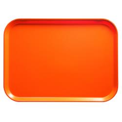 Cambro - 1418222 - 18 in x 14 in Orange Pizazz Camtray® image