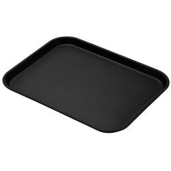 Cambro - 1418CT110 - 14 in x 18 in Black Camtread® Serving Tray image