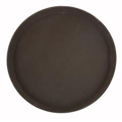 Winco - TRH-11 - 11 in Round Brown Serving Tray image