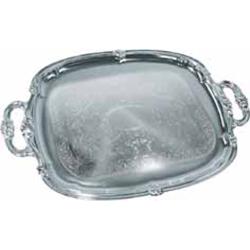 Winco - CMT-1912 - 19 1/2 in x 12 1/2 in Chrome Serving Tray image