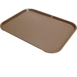 Cambro - 1418FF167 - 14 in x 18 in Brown Fast Food Tray image