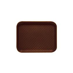 GET Enterprises - FT-14-BR - 14 in x 10 3/4 in Brown Fast Food Tray image