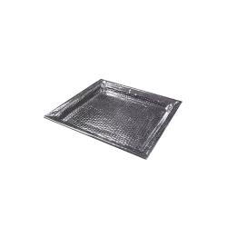 American Metalcraft - HMSQ22 - 22 in Square Hammered Stainless Steel Tray image