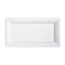 GET Enterprises - ML-109-W - 10 1/4 in x 19 in White Bake and Brew™ Serving Tray image