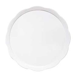 GET Enterprises - ML-114-W - 11 5/8 in White Round Bake and Brew™ Serving Tray image