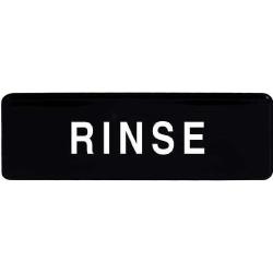 Winco - SGN-327 - 3 in x 9 in Rinse Sign image