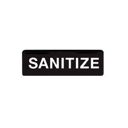 Winco - SGN-329 - 3 in x 9 in Sanitize Sign image