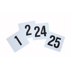 Winco - TBN-25 - Plastic Table Number Set -  1-25 image