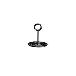American Metalcraft - NSB4 - 4 in Swirl Base Black Number Stand image
