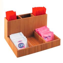 Cal-Mil - 796-60 - 6 Section Bamboo Condiment Organizer image