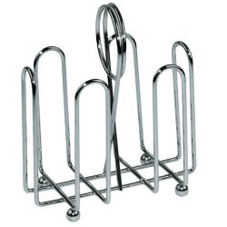 Winco - WH-2 - Chrome Plated Rectangular Condiment Holder image