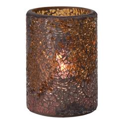 Hollowick - 43017G - Crackle Tall Gold Votive Lamp image