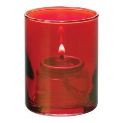 Hollowick - 5176R - Ruby Lustre Cylinder Tealight Lamp image