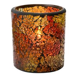 Hollowick - 6301RG - Crackle Red & Gold Votive Lamp image