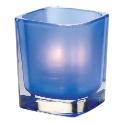 Hollowick - 6505SDB - Tetra Satin Dark Blue Votive Lamp image