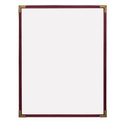 KNG - 3965BRGGLD - 8 1/2 in x 11 in Single Burgandy and Gold Menu Cover image