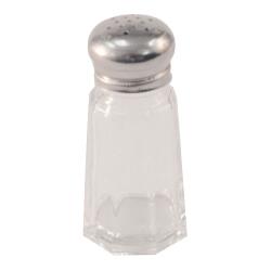 Winco - G-105 - 1 oz Paneled Glass Salt & Pepper Shaker image