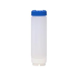 Tablecraft - 24SVBLEC - 24 oz Invertatop™ Squeeze Bottle with Blue Cap image