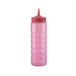 Vollrath - 4924CJ-02 - 24 Oz Red Translucent Wide Mouth Squeeze Bottle Only image