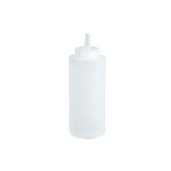 Winco - PSB-08C - 8 oz Clear Squeeze Bottle image