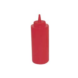 Winco - PSB-08R - 8 oz Red Squeeze Bottle image