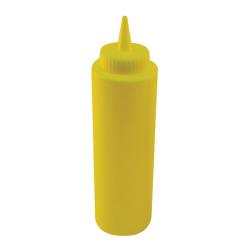 Winco - PSB-12Y - 12 oz Yellow Squeeze Bottle image