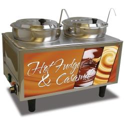Winco - 51072H - 120V Hot Fudge and Caramel Warmer image