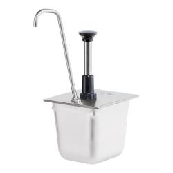 Server - 83433 - Stainless Steel 1/6 Size Steam Table Pan Pump w/Tall Spout image