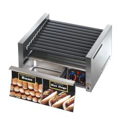 Star - 30SCBDE - Grill-Max Pro® Electronic 30 Hot Dog Roller Grill w/ Bun Drawer image