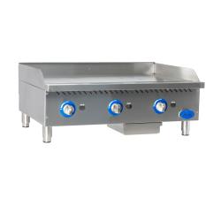 Globe - GG36G - 36 in Natural Gas Countertop Griddle image
