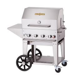 Crown Verity - CV-MCB-30PKG-NG - Mobile 30 in NG Charbroiler w/Accessories image