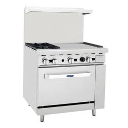 Atosa - AGR-2B24GR - 36 in Gas Range with Two 26 in 1/2 Wide Ovens image