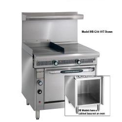 Imperial - IHR-G18-1HT-XB - 36 in Diamond Series Gas Range w/ Hot Top, Griddle and Cabinet Base image