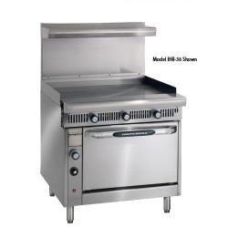 Imperial - IHR-G36-C - 36 in Diamond Series Gas Range w/ Manual Griddle and Convection Oven image