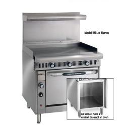 Imperial - IHR-G36-XB - 36 in Diamond Series Gas Range w/ Manual Griddle and Cabinet Base image