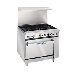 Imperial - IR-2-G24 - 36 in 2-Burner Gas Range w/ Griddle and Standard Oven image