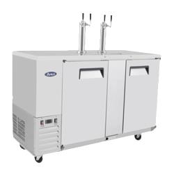 Atosa - MKC58GR - 58 in Stainless Steel Keg Cooler with 2 Dual Tap Towers image