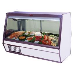 Howard McCray - SC-CFS32E-8-LED - 98 in x 49 3/5 in White Fish/Poultry Case image