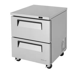 Turbo Air - TUF-28SD-D2-N - 28 in 2 Drawer Super Deluxe Undercounter Freezer image