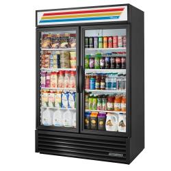 True - GDM-49-HC~TSL01 - 49 cu ft Refrigerated Merchandiser w/ 2 Swing Doors image