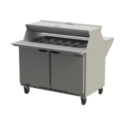 Beverage Air - SPE48HC-18M-DS - 48 in Dual Sided Mega Top Prep Table image
