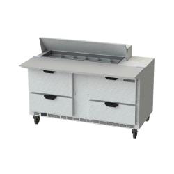 Beverage Air - SPED60HC-12C-4 - 60 in 4 Drawer Cutting Top Prep Table image
