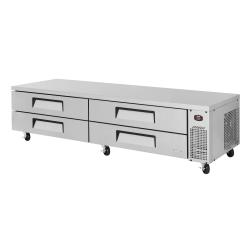 Turbo Air - TCBE-96SDR-N - 96 in 4 Drawer S/S Super Deluxe Refrigerated Chef Base image