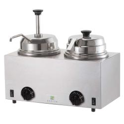 Server - 81290 - Twin Topping Warmer w/Pump & Lid/Ladle image
